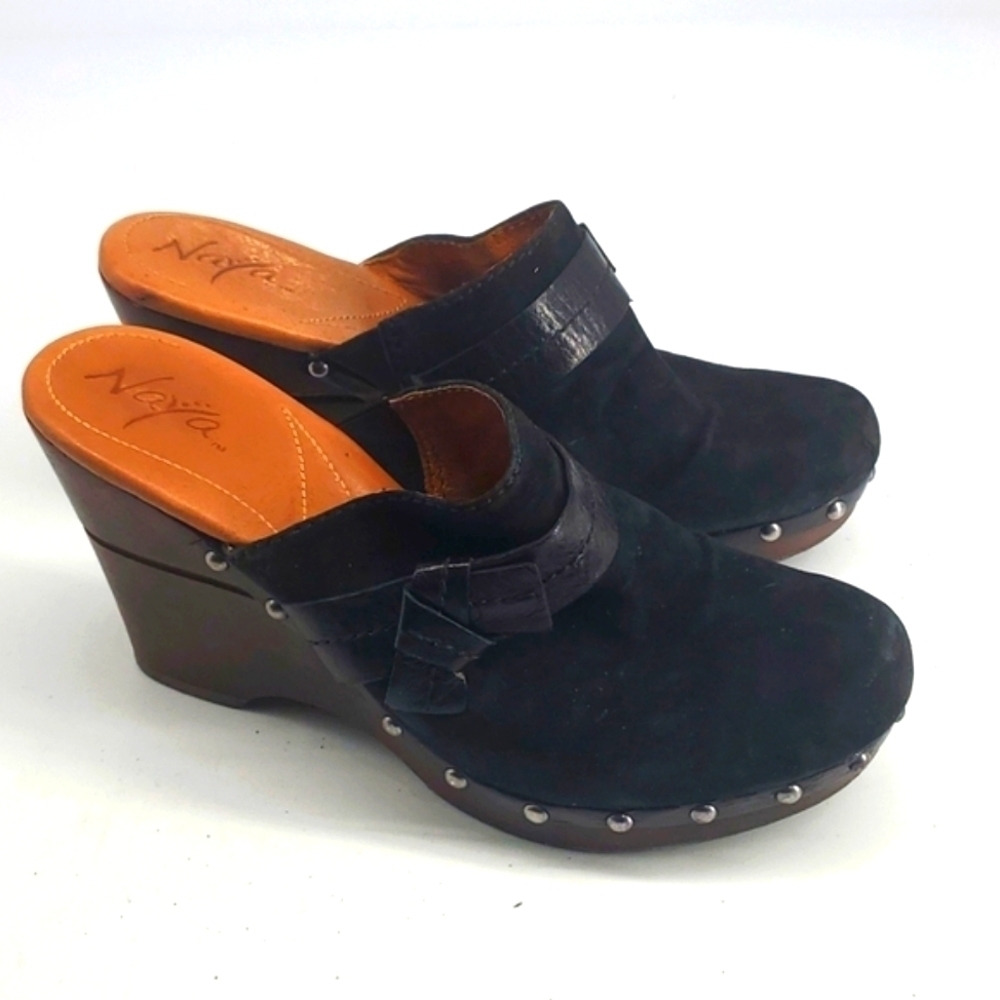 Anthropologie Naya Irina Clog Mules Studded Suede 10